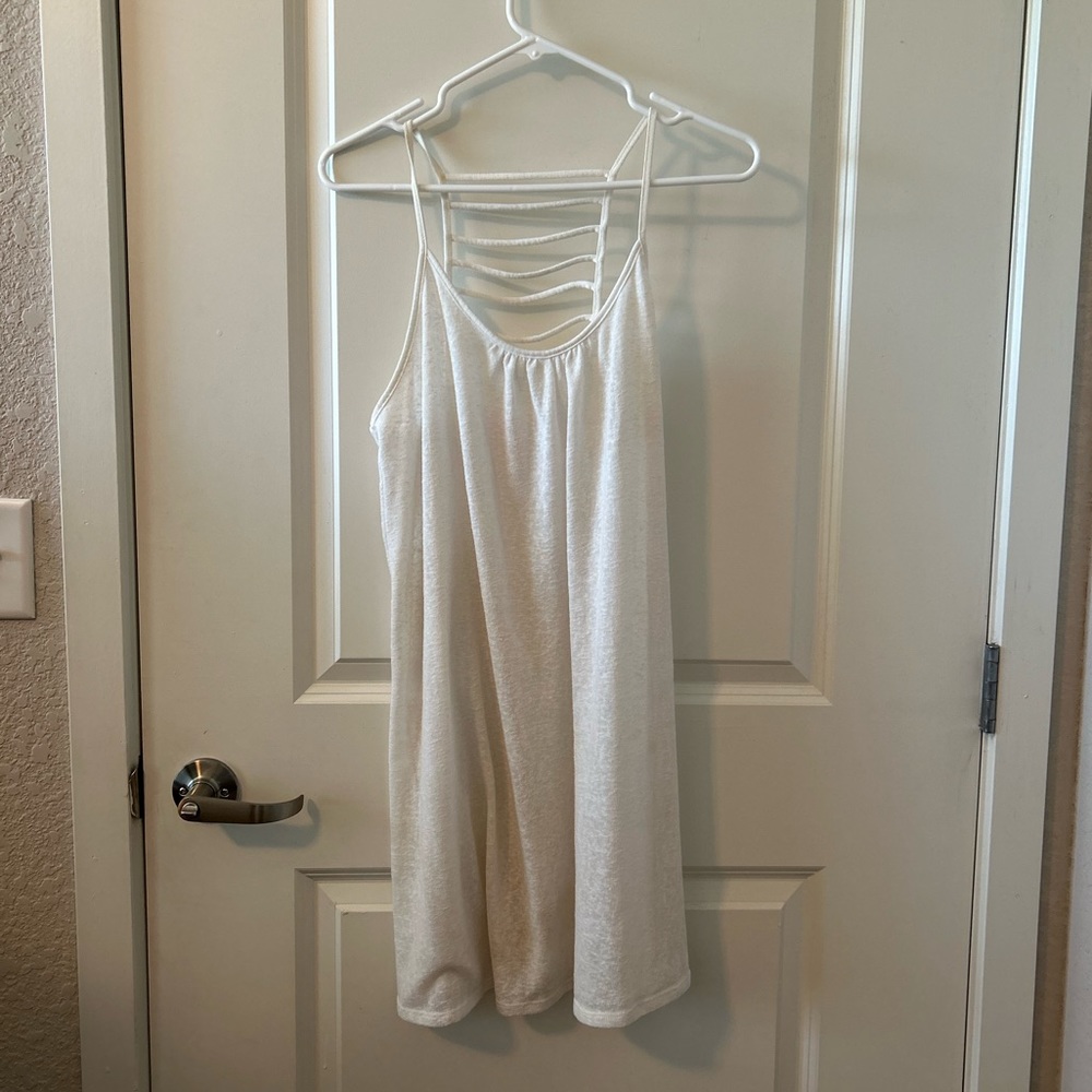 White Swimsuit Coverup Dress